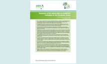 Summary of the latest data on antibiotic resistance in the European Union Thumbnail