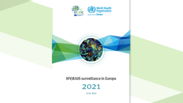 Cover of the report: HIV/AIDS surveillance in Europe 2021