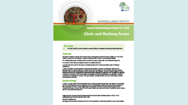 Cover of the Annual Epidemiological Report for Ebola and Marburg fevers for 2016 Thumbnail