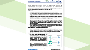 Cover of the report: "Simplified summary of JIACRA IV"